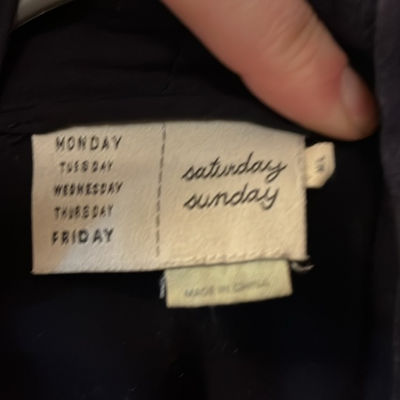 EUC Free People Saturday Sunday Navy Cocoon Wrap Size M/L - Picture 4 of 5